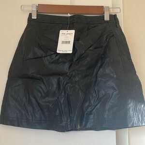 Free People Faux Leather Skirt